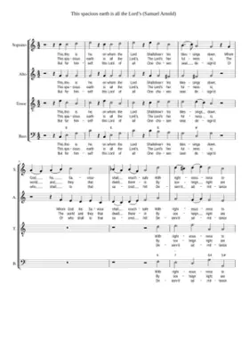 This spacious earth is all the Lord's