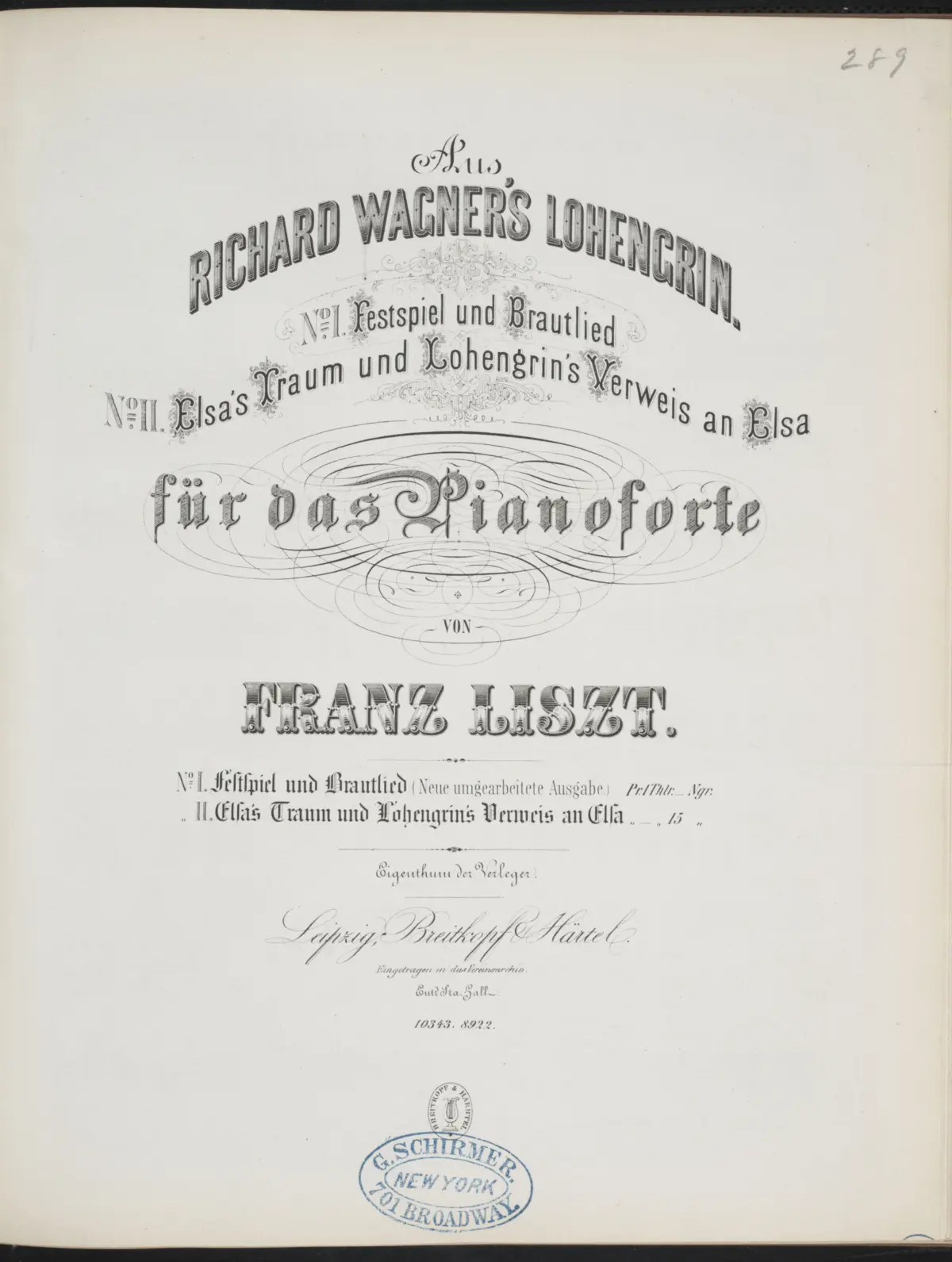 Aus Lohengrin - Page 1