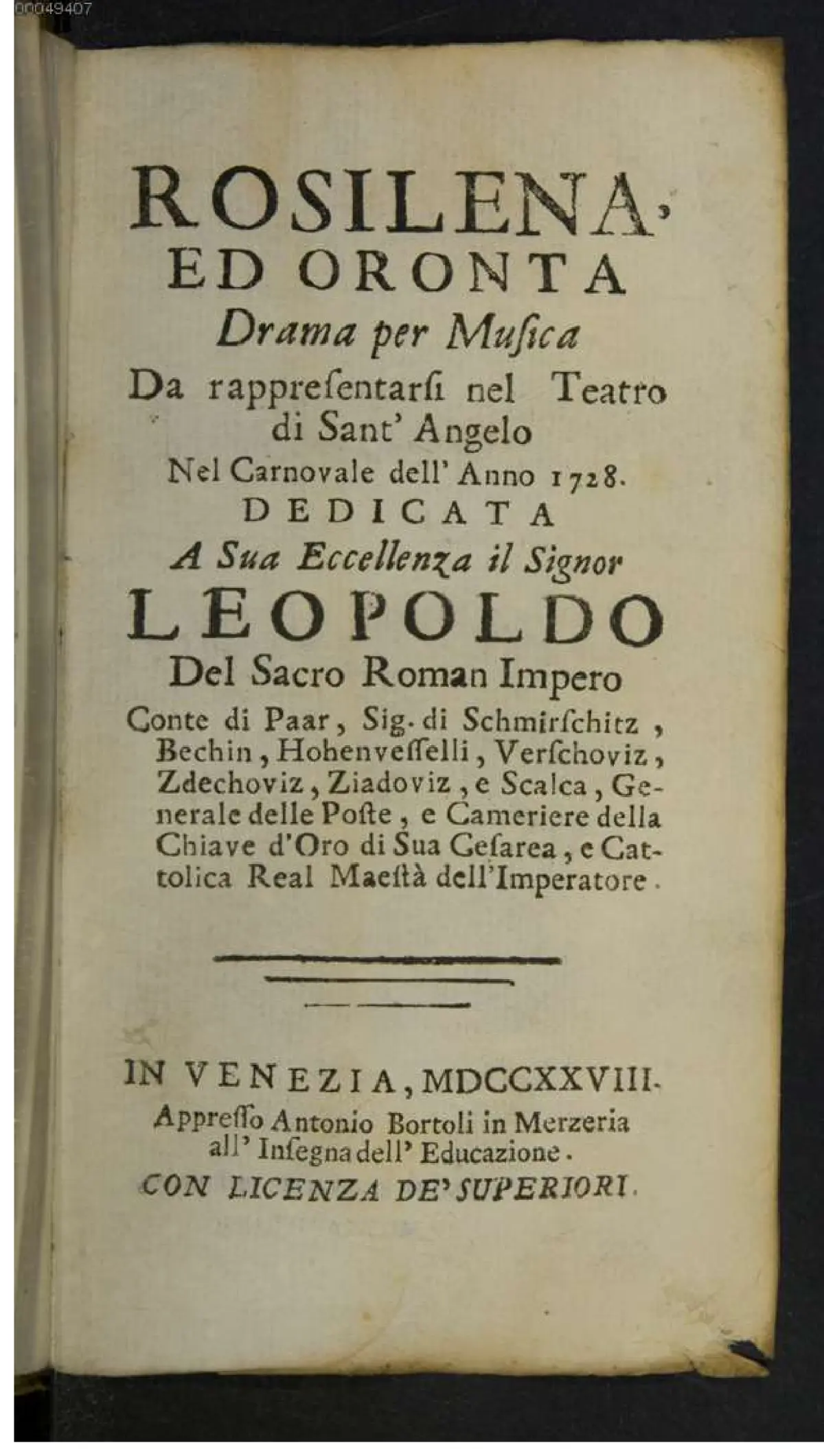 Rosilena ed Oronta - Page 1
