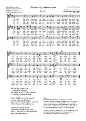 To bless thy chosen race