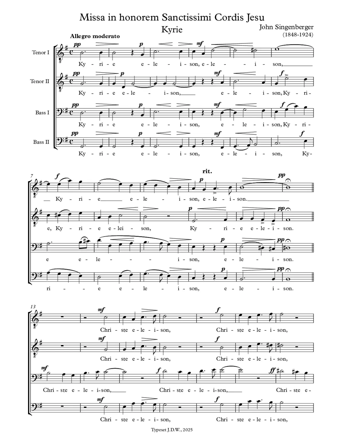 Missa cordis Jesu - Page 1