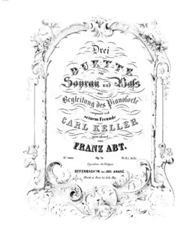 3 Duetten f. Sopran u. Bass m. Begl. d. Pfte