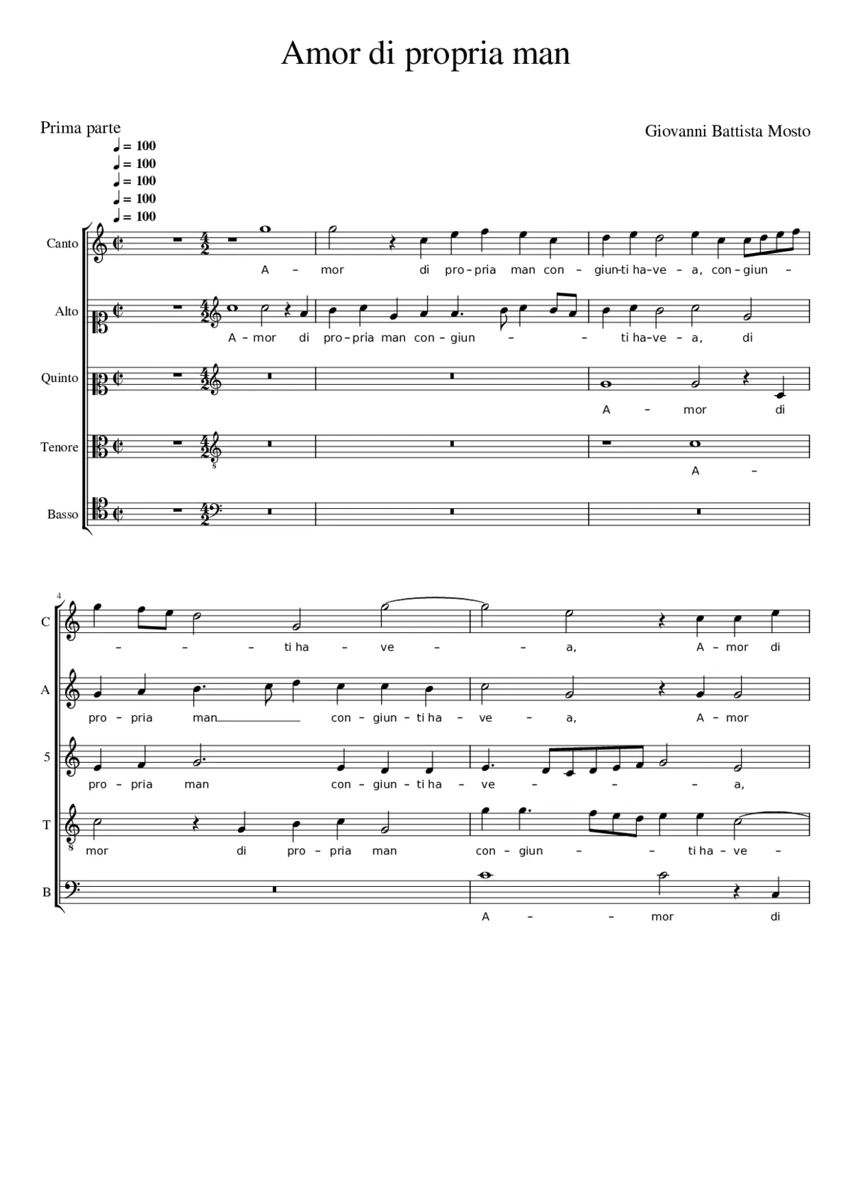 Amor di propria man - Page 1