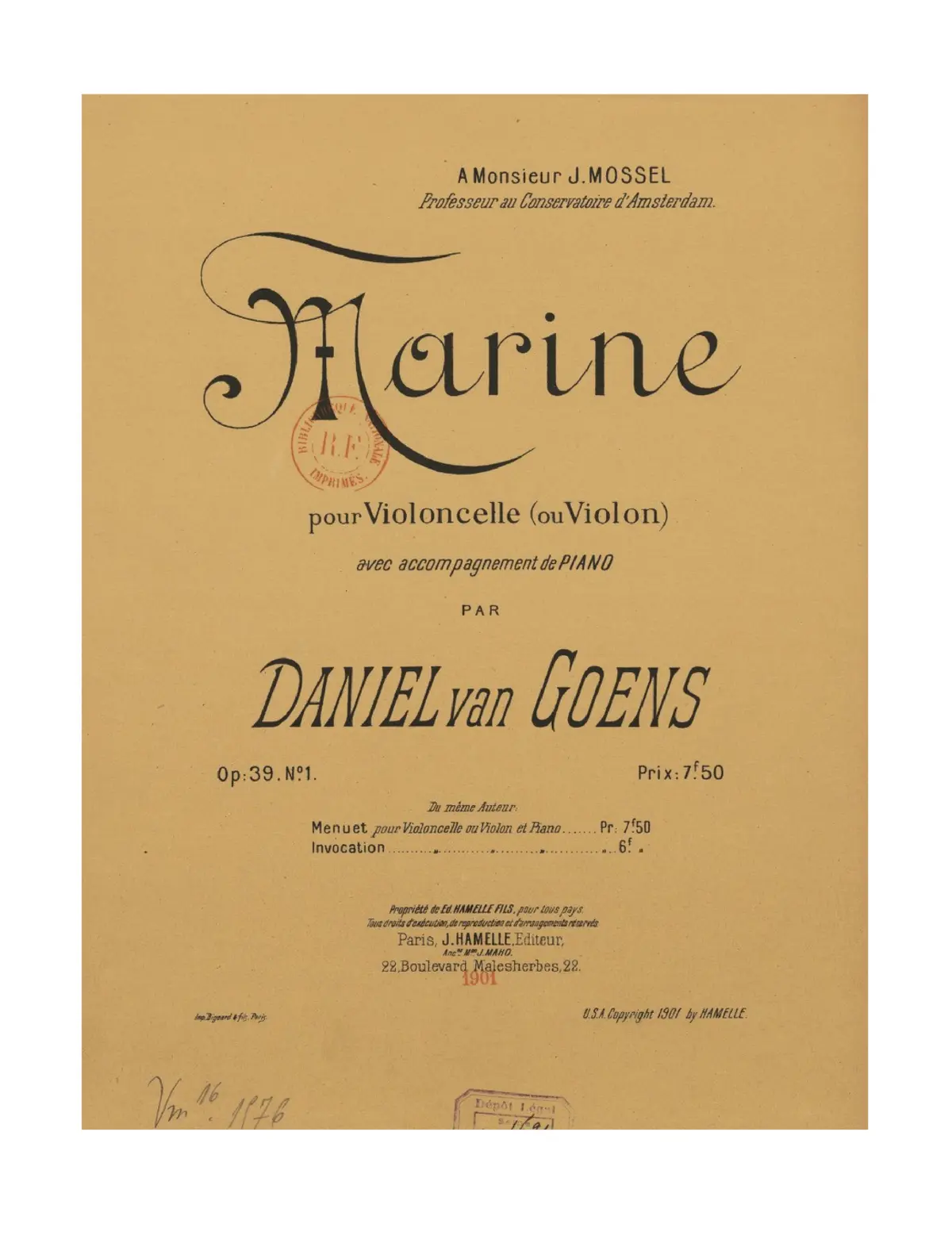 2 Pieces for cello and piano - Page 1