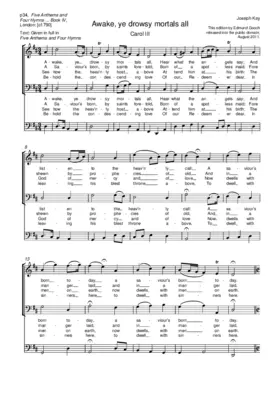 Awake, ye drowsy mortals all