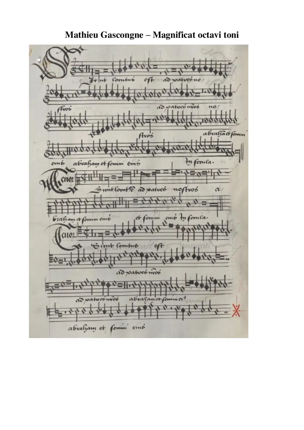 Magnificat octavi toni - Page 1