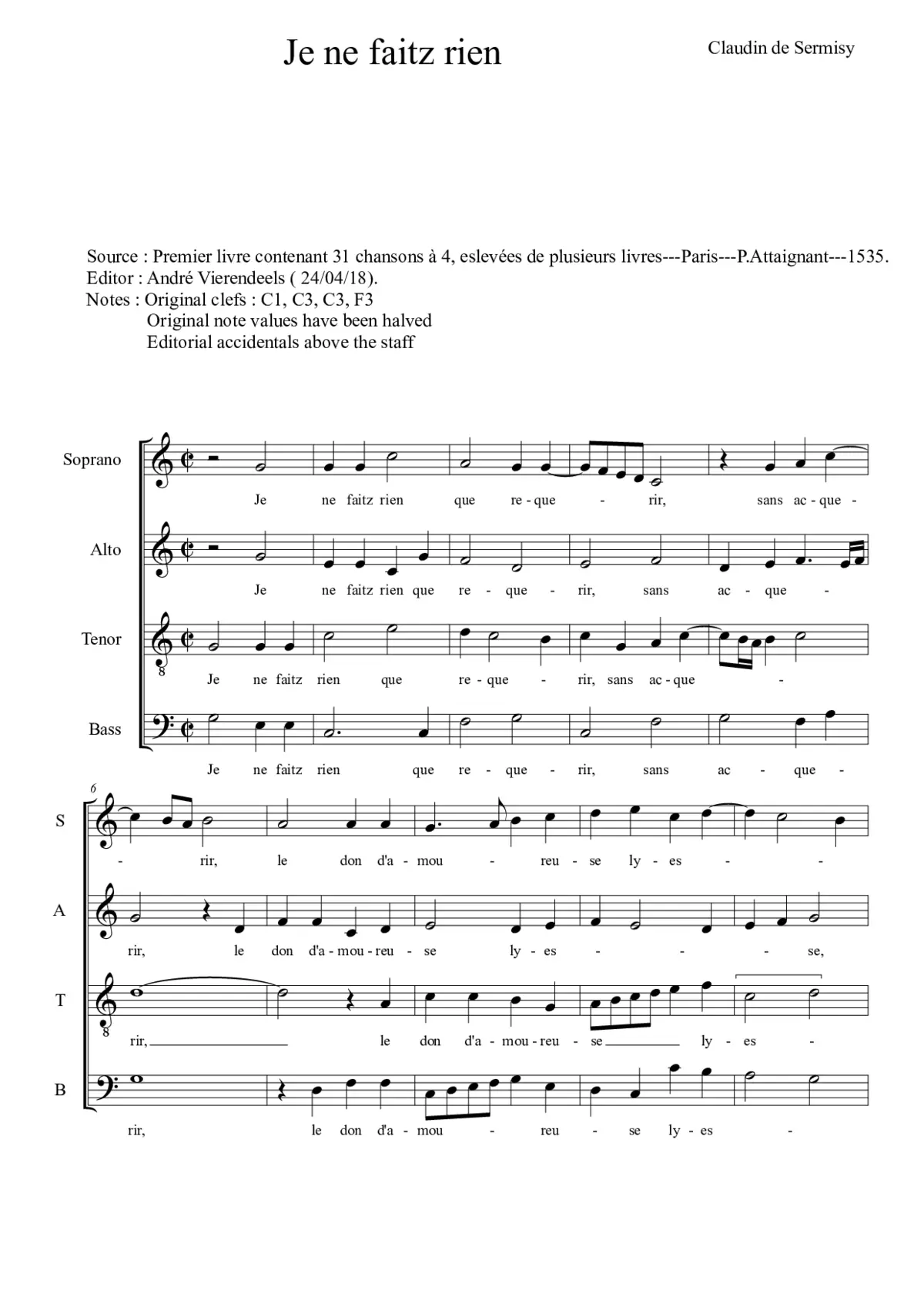 Je ne faitz rien - Page 1