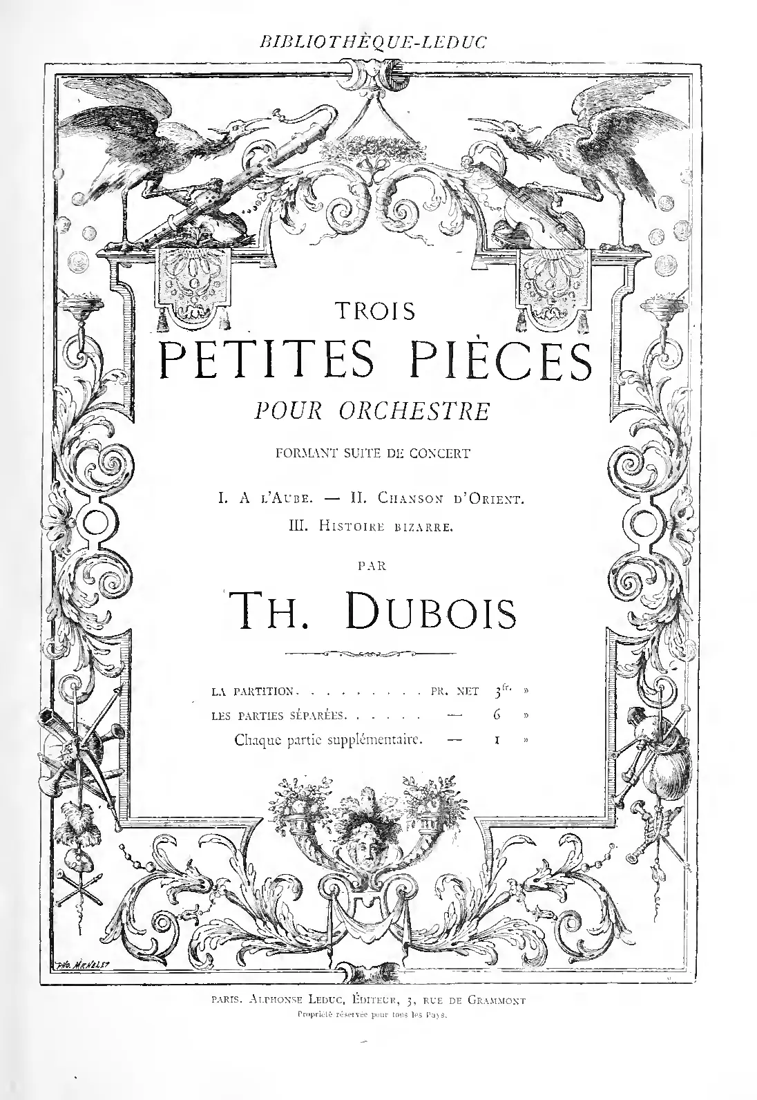 3 Petites pièces pour orchestre - Page 1