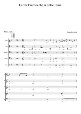 Là ver l'aurora che sì dolce l'aura