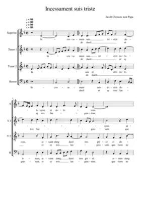 Incessament suis triste