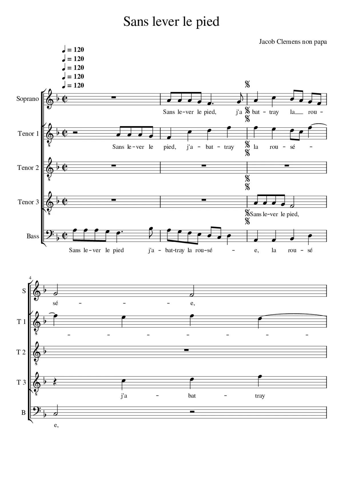 Sans lever le pied - Page 1