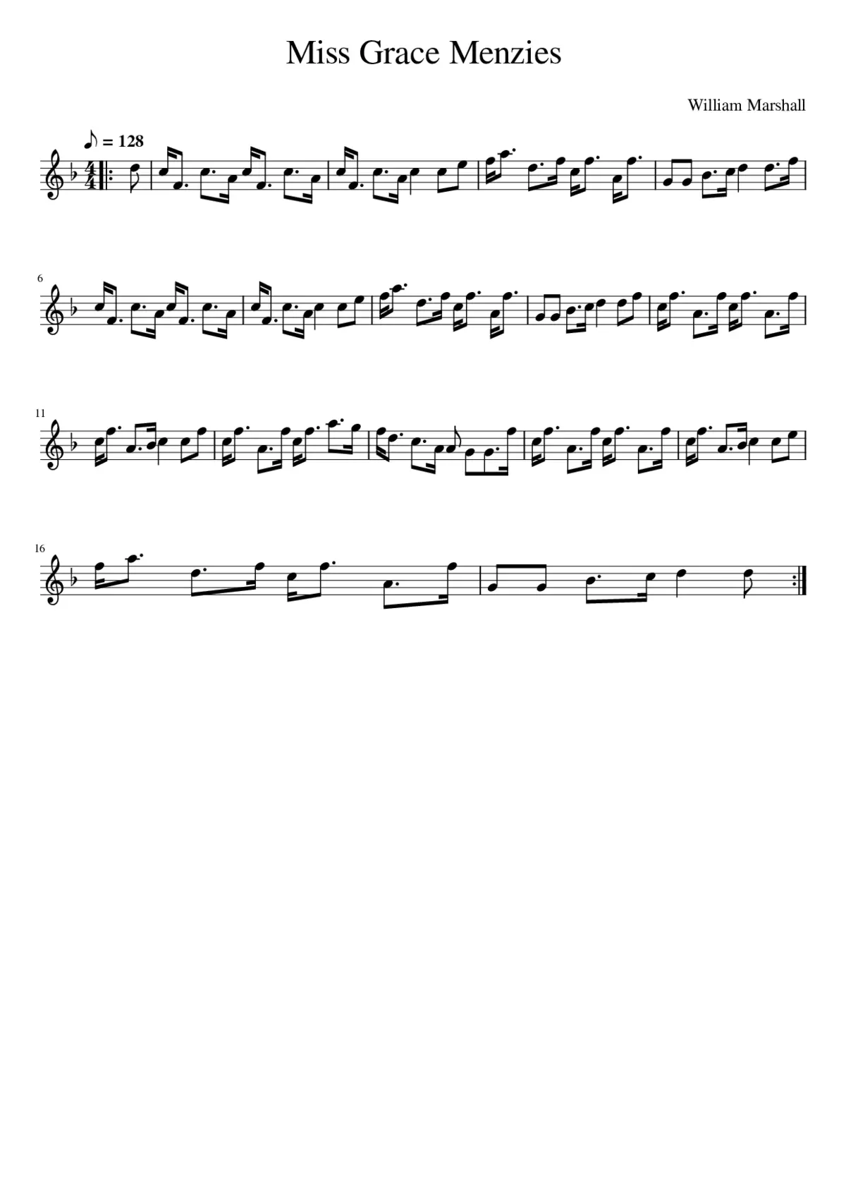 Miss Grace Menzies - Page 1