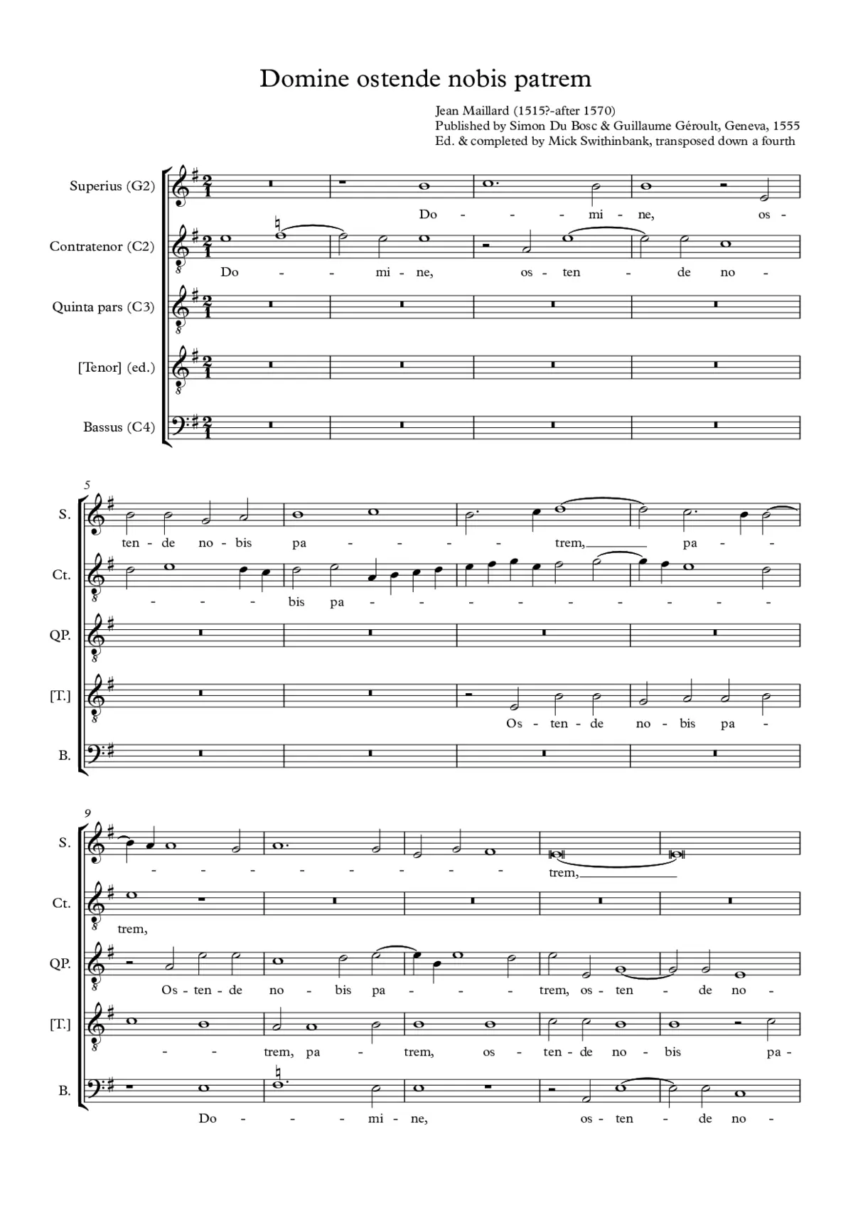 Domine ostende nobis patrem - Page 1