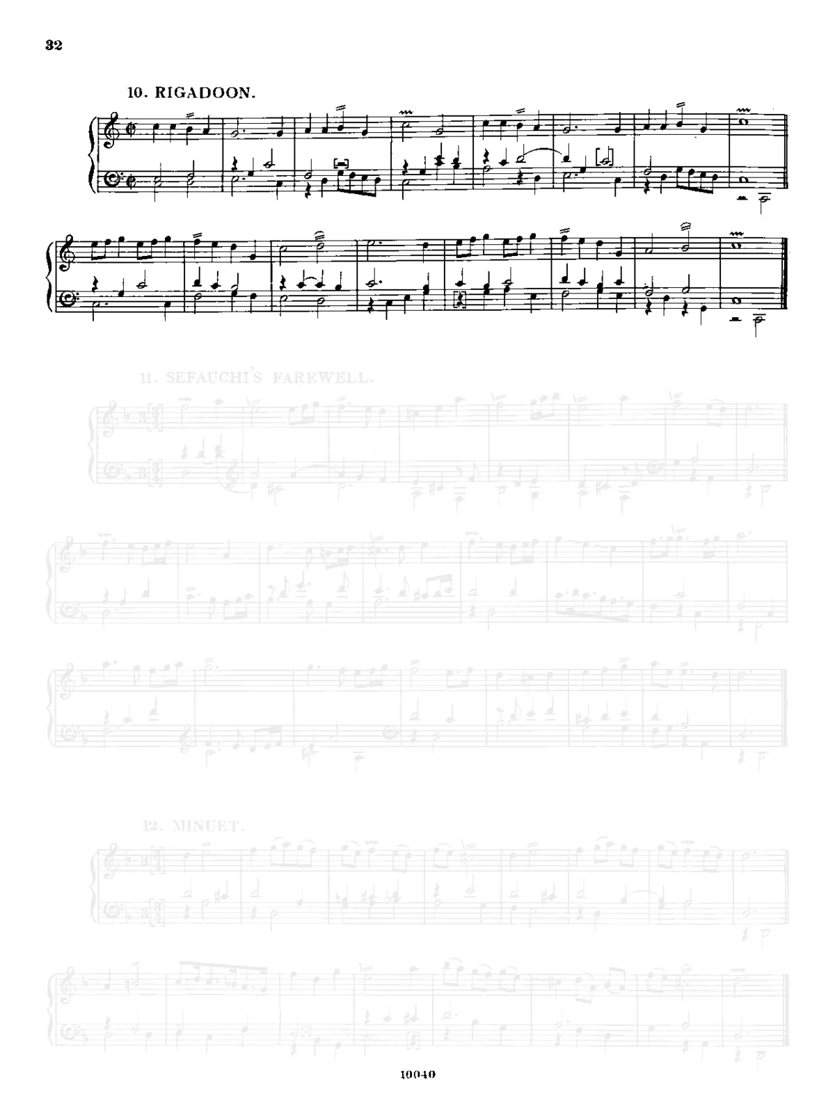 Rigadoon in C major - Page 1