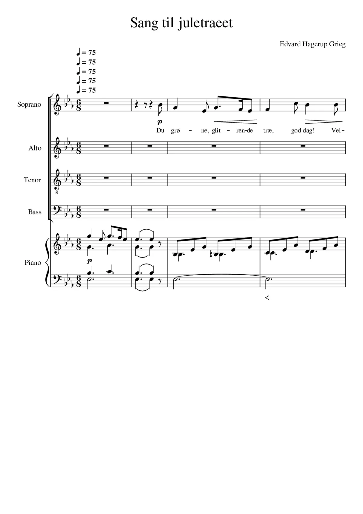 Sang til juletræet (The Christmas Tree) - Page 1