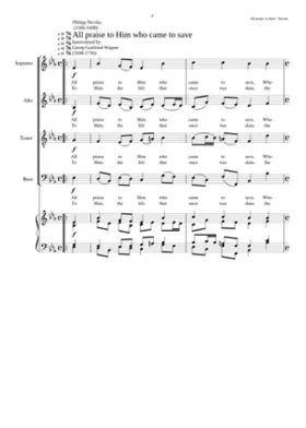 All praise to him who came to save