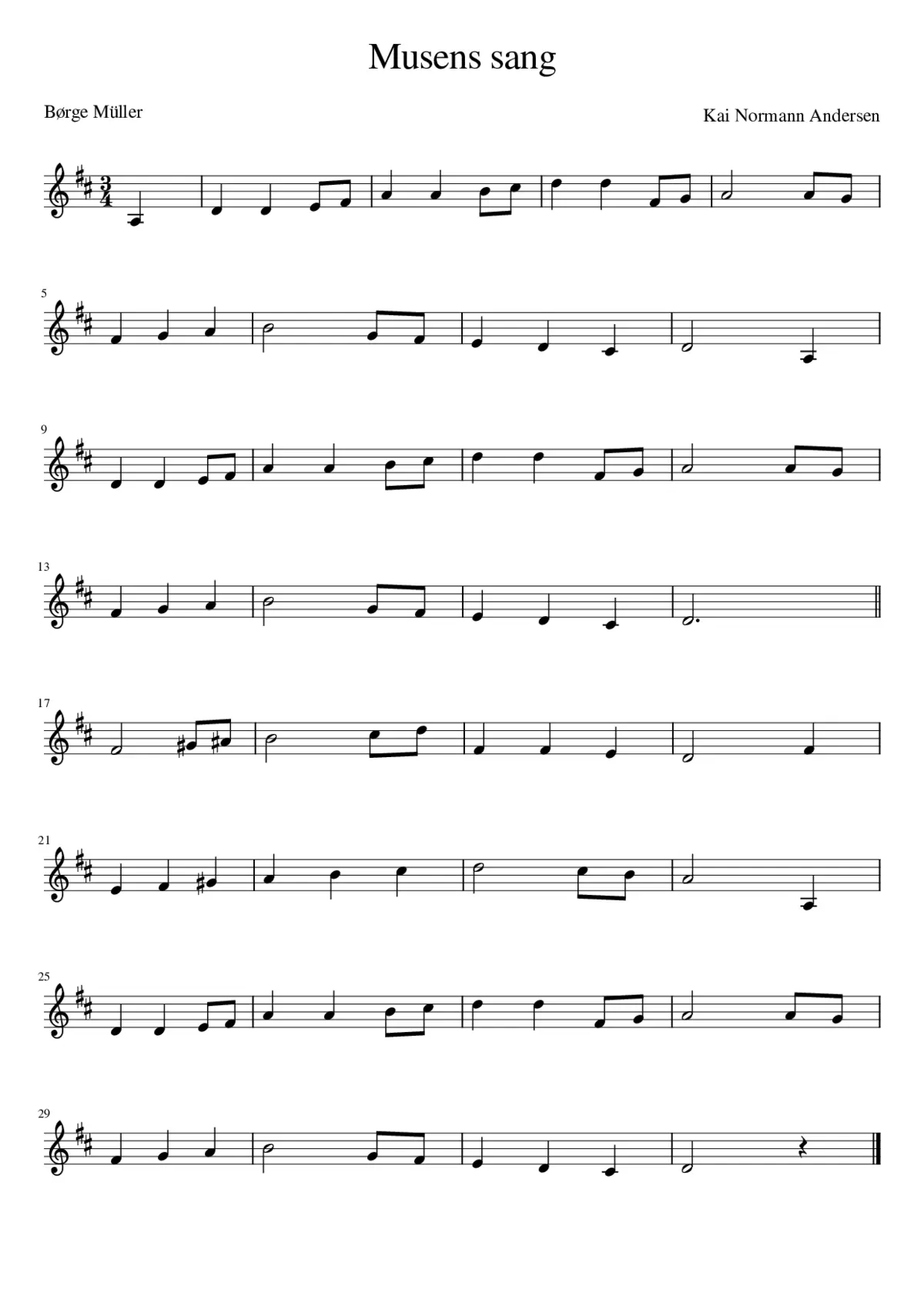 Musens sang - Page 1