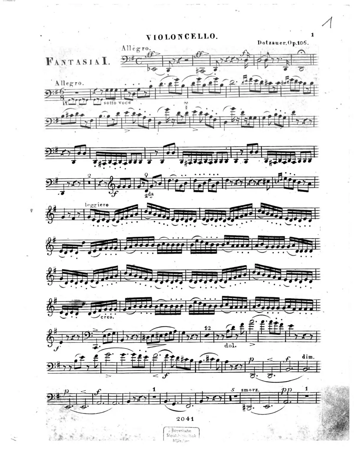 3 Fantasies on Themes from 'Le Maçon' (Aubert), 'La Donna del Lago', and 'Oberon' - Page 1