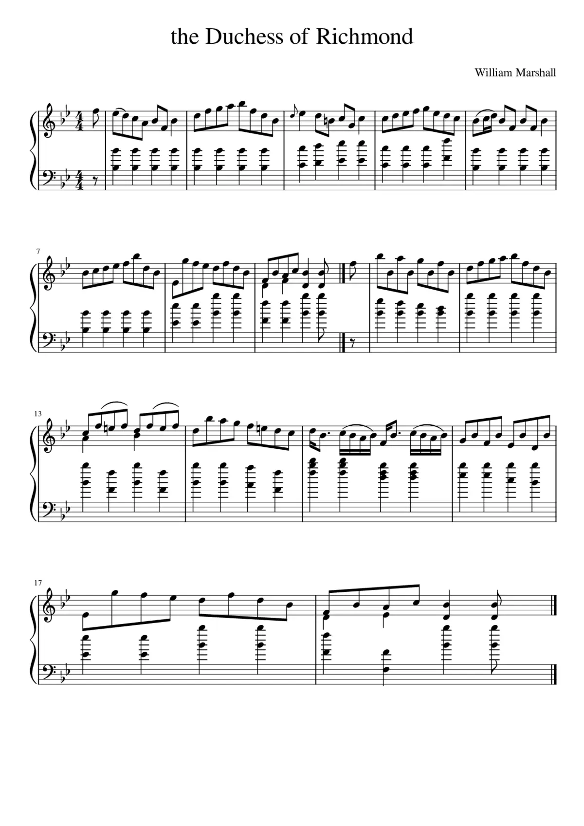 the Duchess of Richmond - Page 1