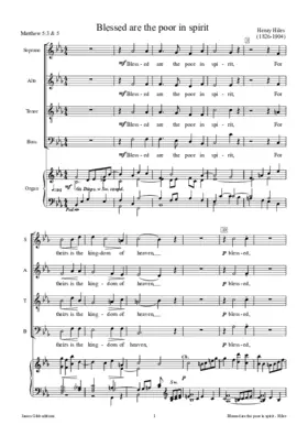 Blessed are the poor in spirit