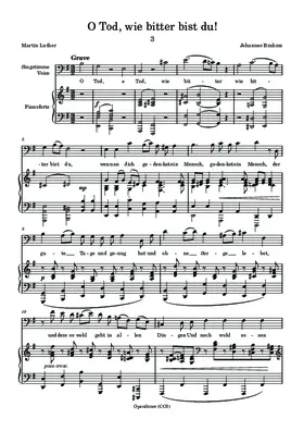 O Tod, wie bitter bist du!