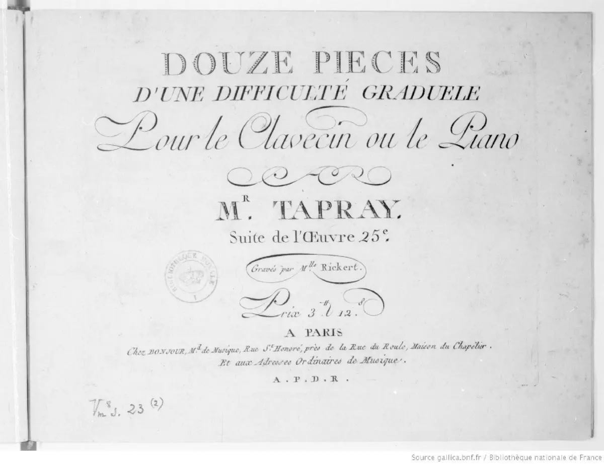 12 Pieces for Harpsichord or Piano - Page 1
