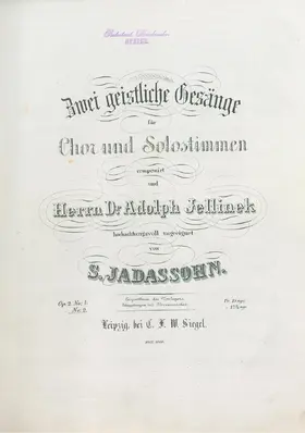 2 Geistliche Gesänge