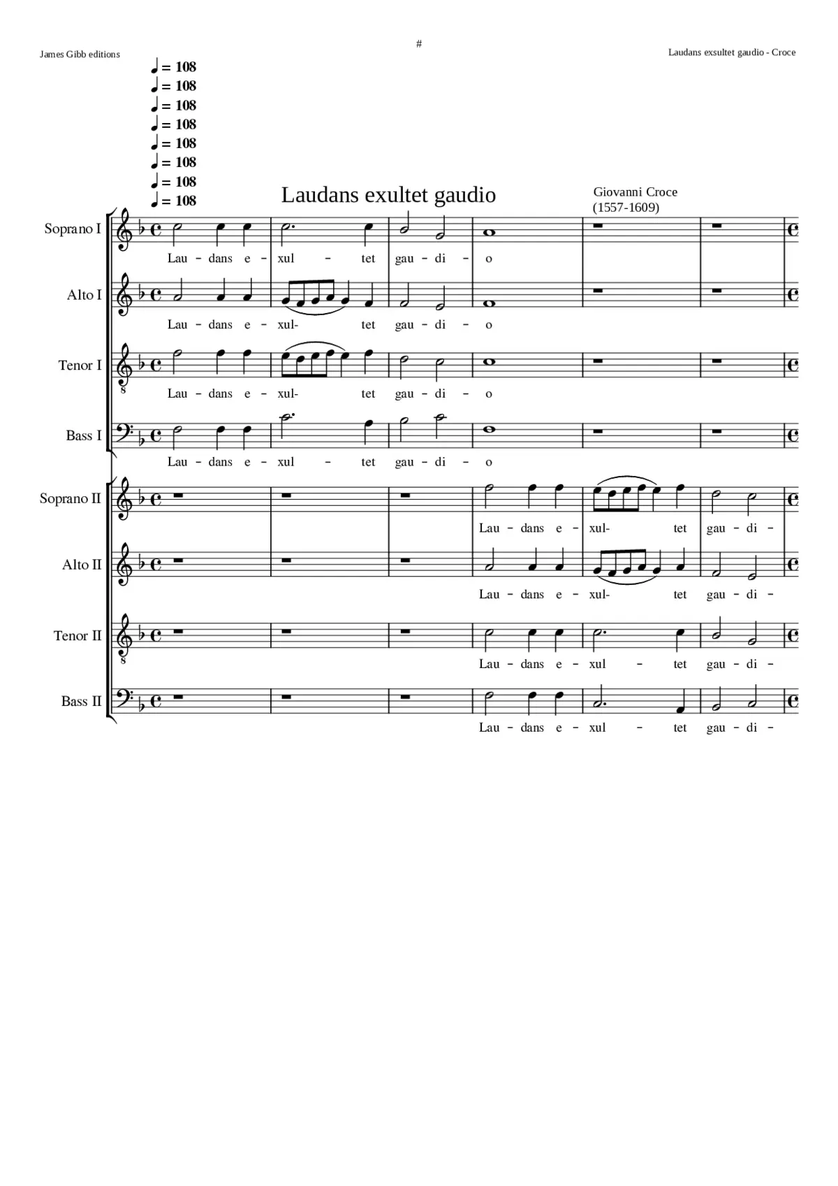 Laudans exsultet gaudio - Page 1