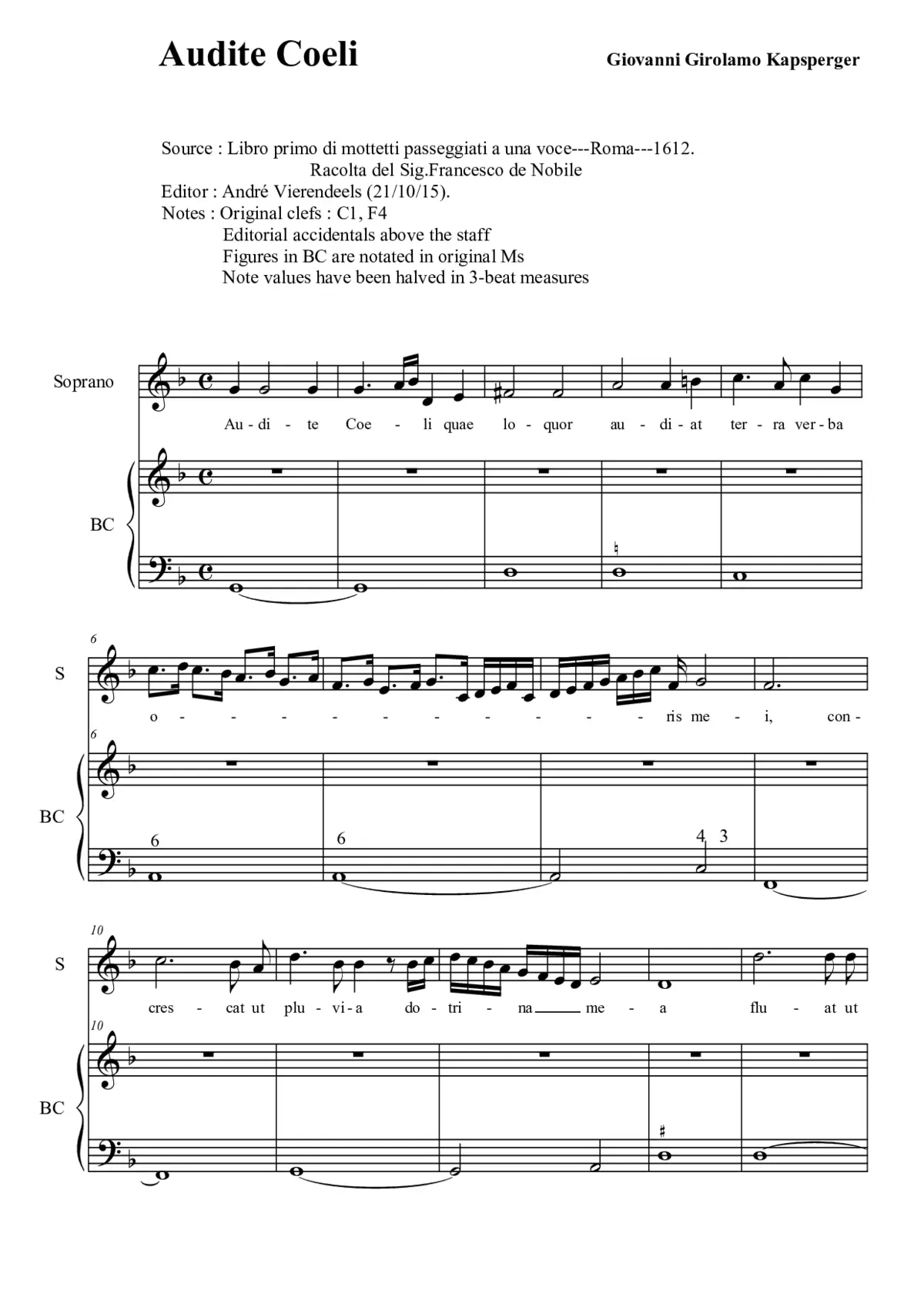 Audite coeli - Page 1
