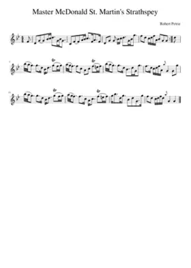 Master McDonald St. Martin's Strathspey