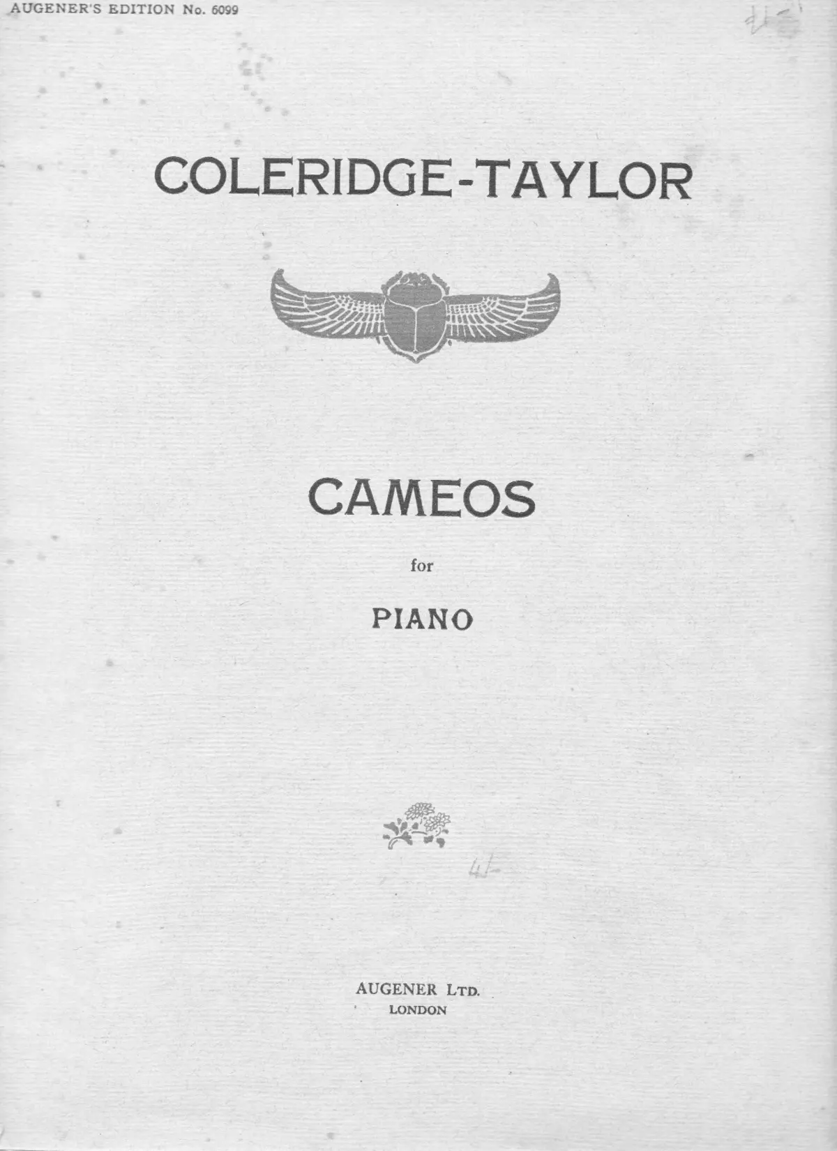 3 Cameos for Piano - Page 1