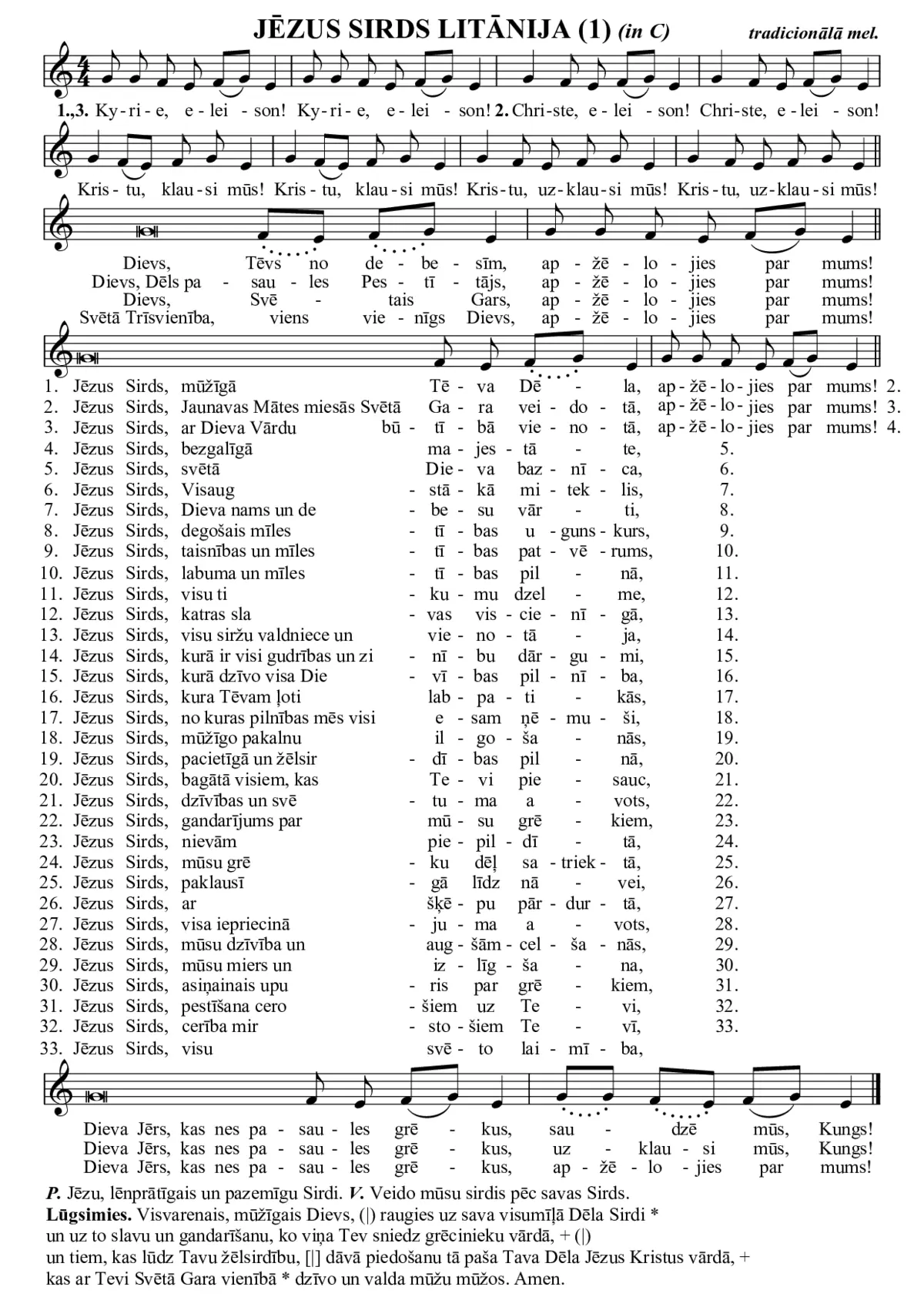 Jēzus Sirds litānija (1) - Page 1