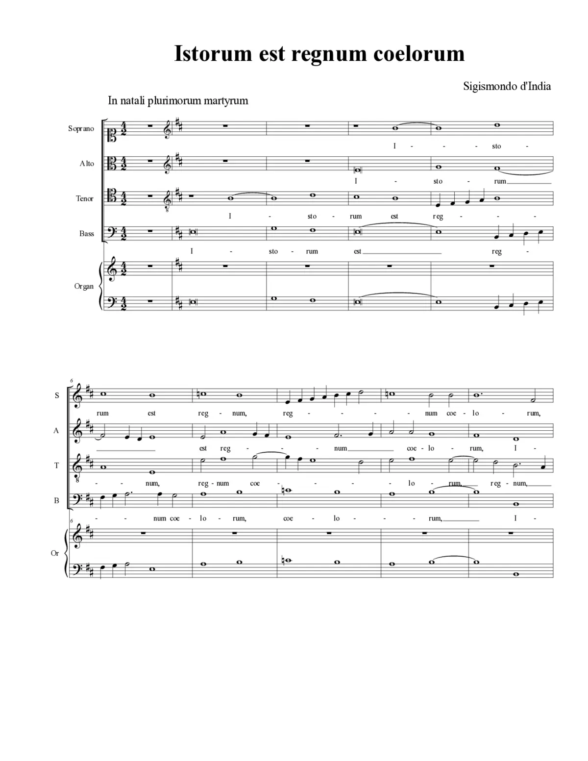 Istorum est regnum coelorum - Page 1