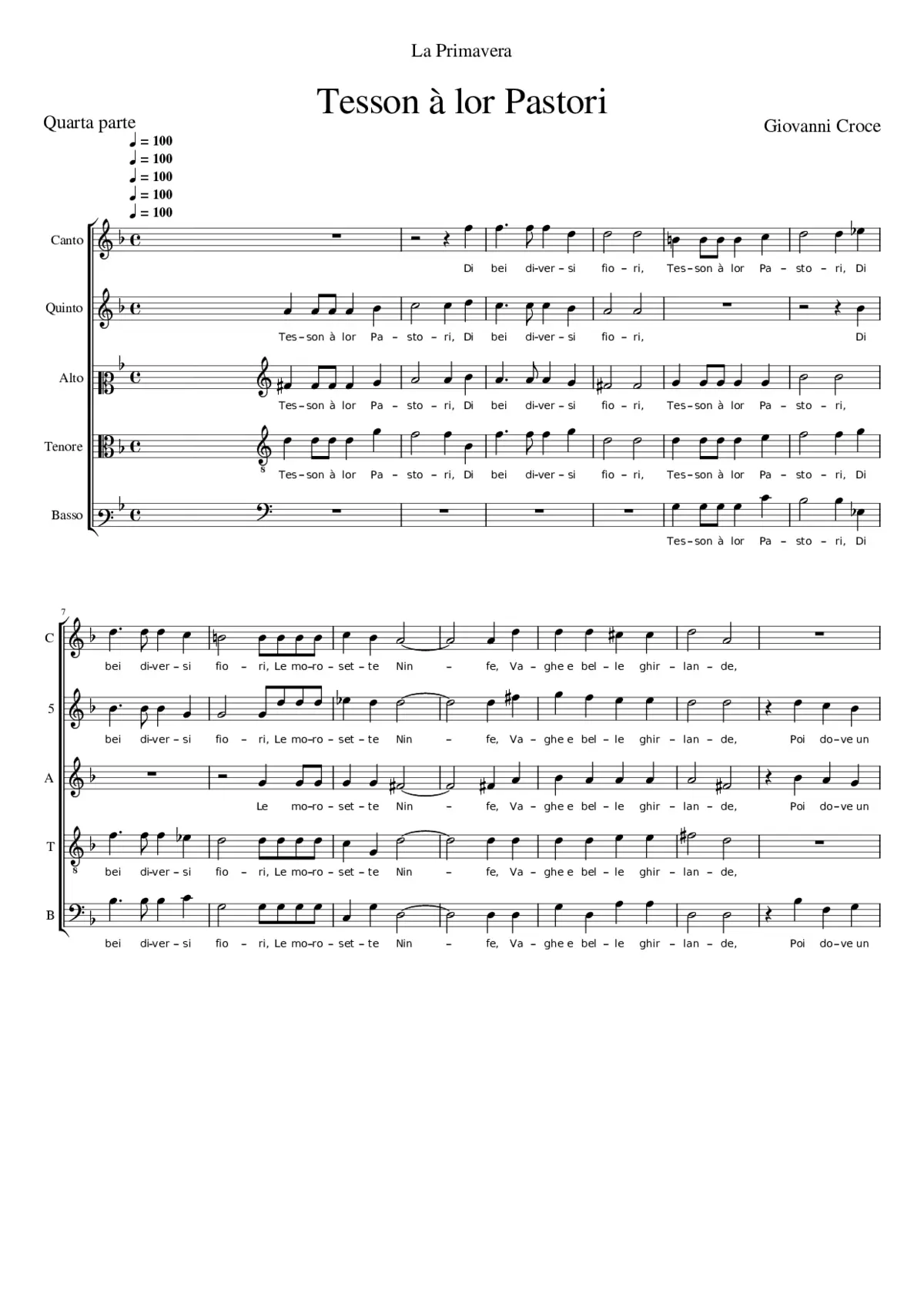 Tesson à lor Pastori - Page 1