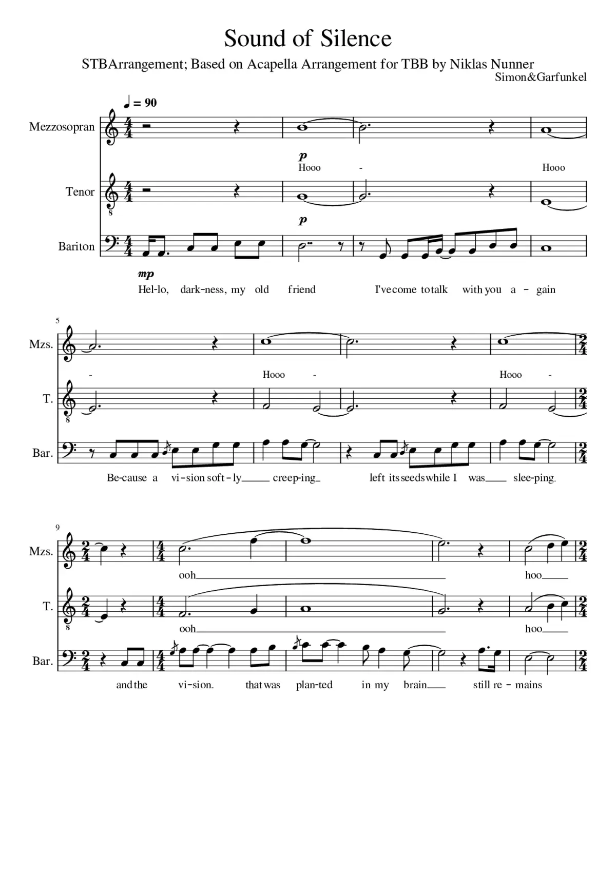 the sound of silence - Page 1