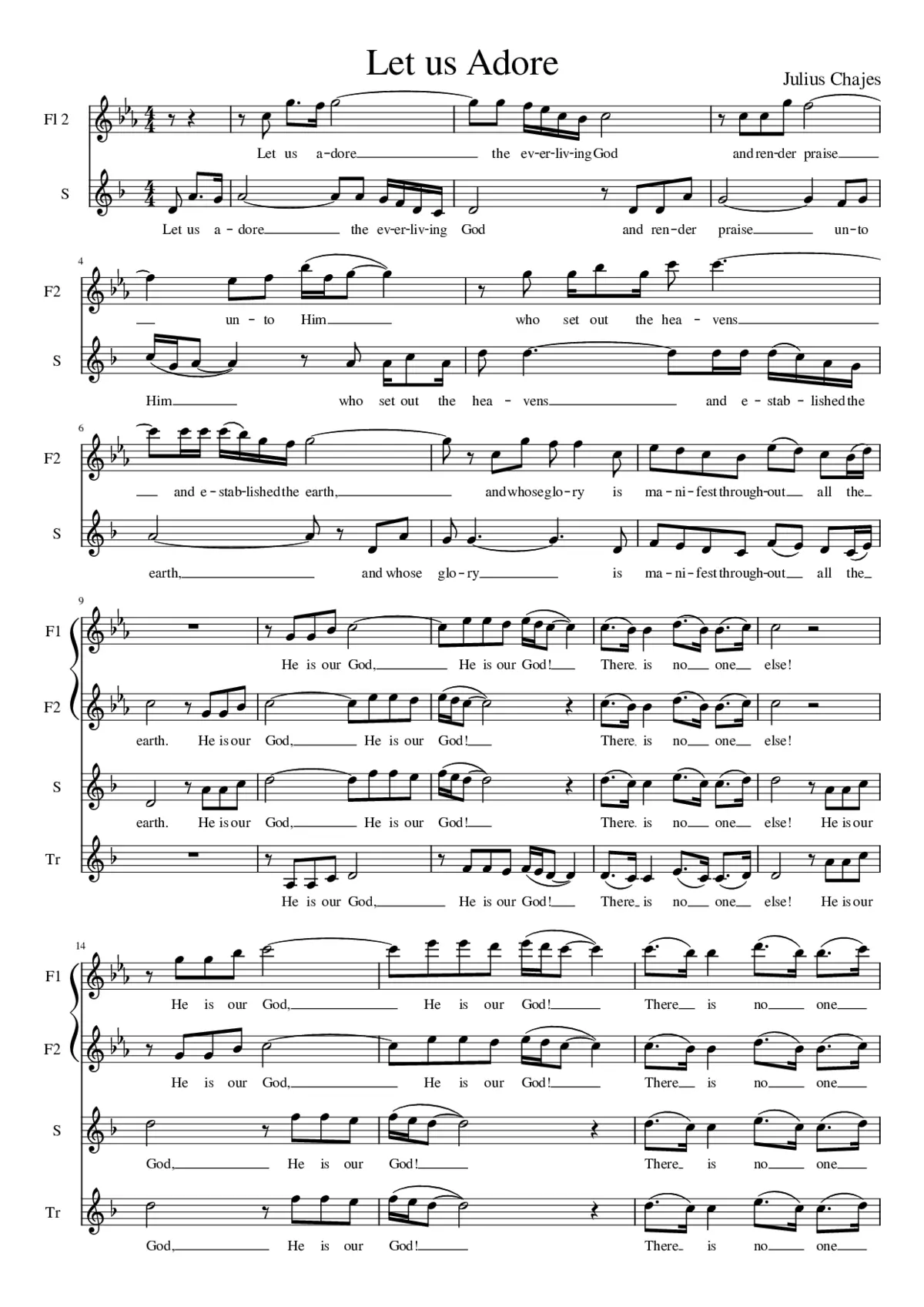 Let us Adore (+Alto Sax) - Page 1