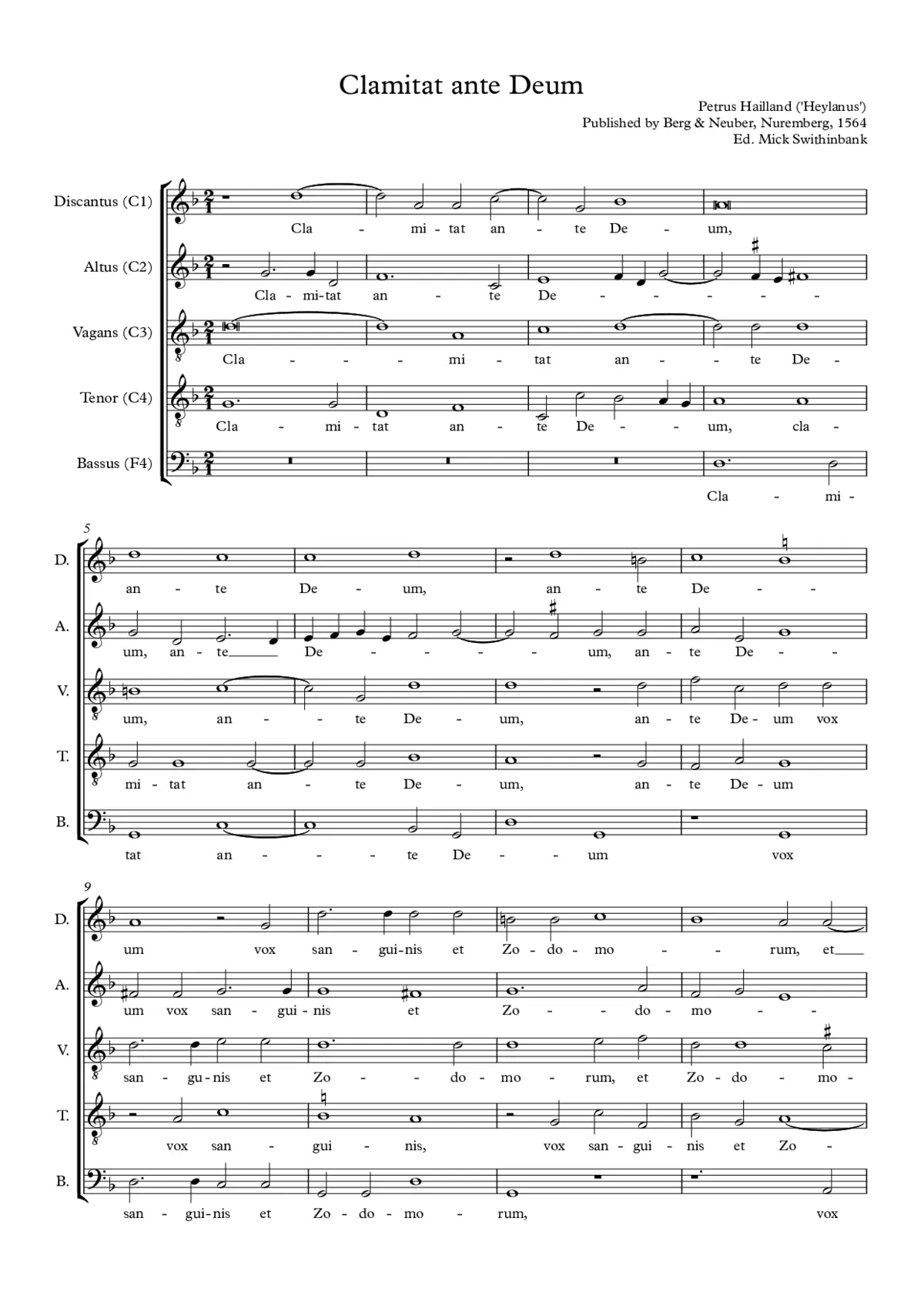 Clamitat ante Deum - Page 1