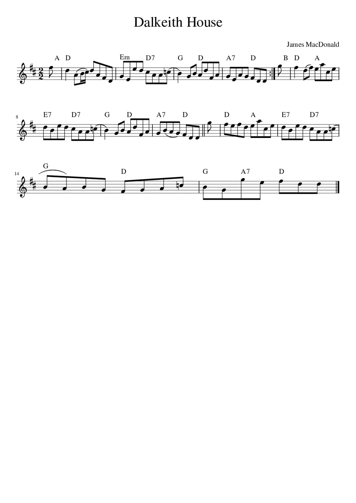 Dalkeith House - Page 1