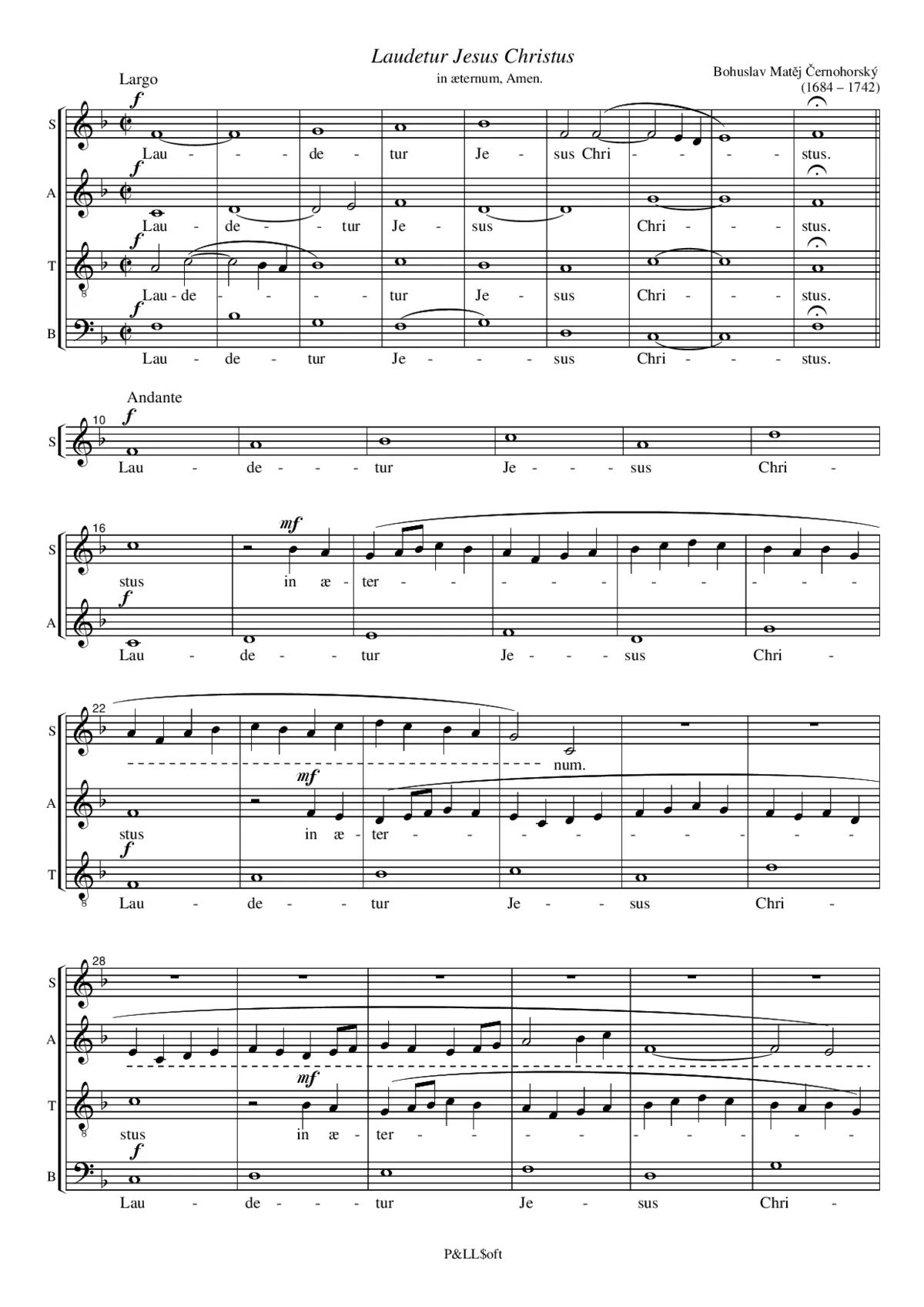 Laudetur Jesus Christus - Page 1