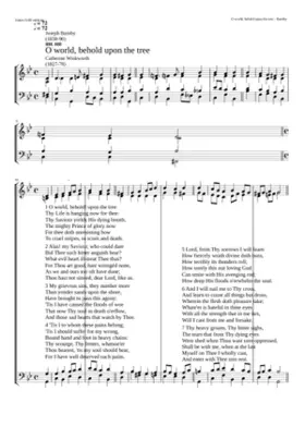 O world behold upon the tree