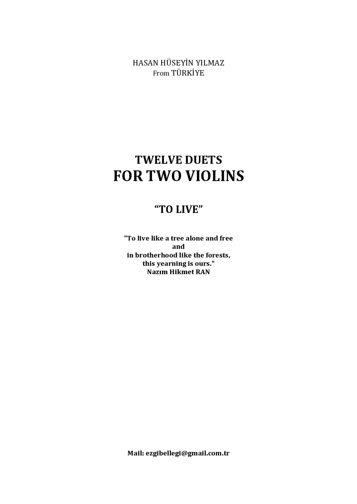 Twelve Duets for Two Violins - Page 1