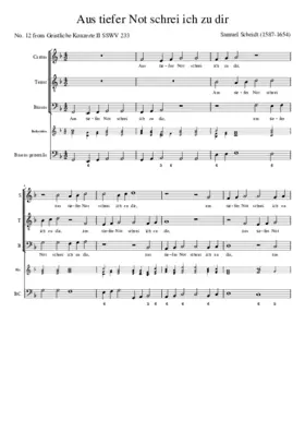Aus tiefer Not schrei ich zu dir