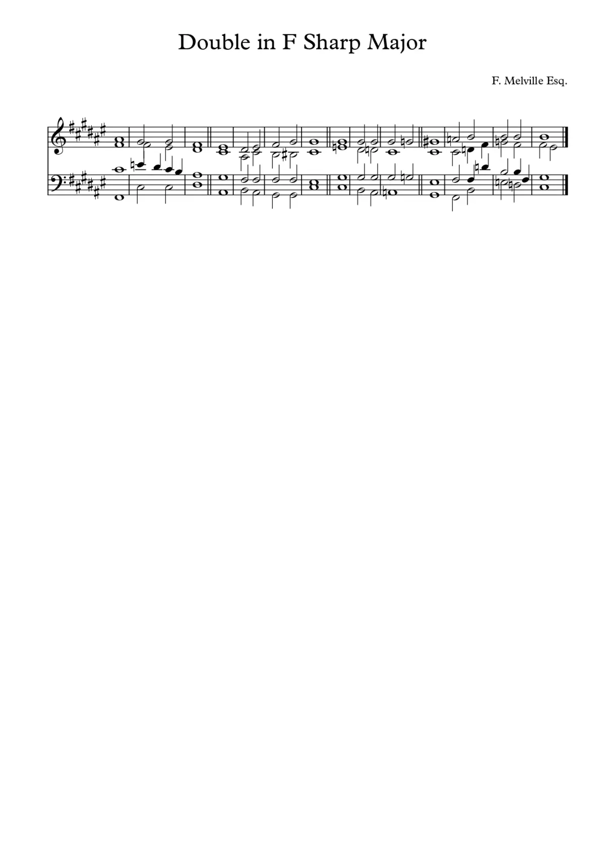 Double Chant in F Sharp Major - Page 1