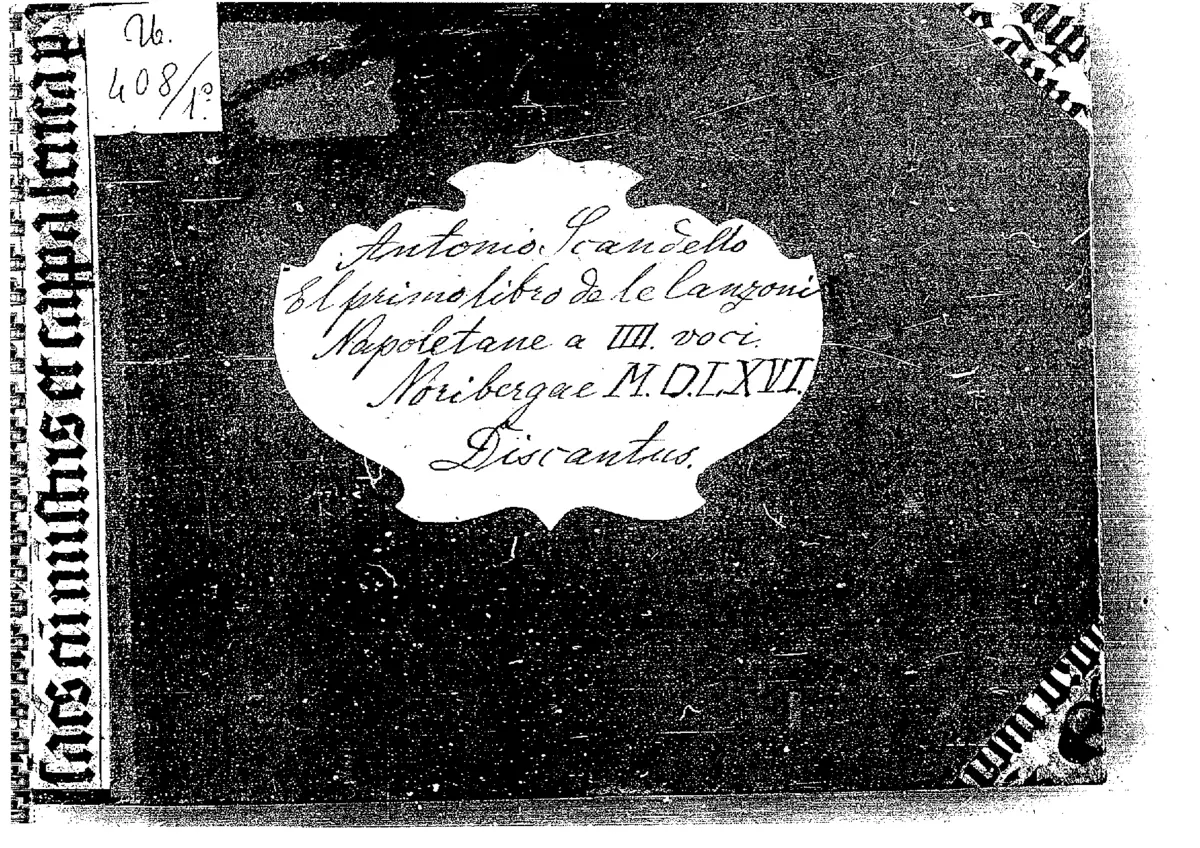 El primo libro de le canzoni napoletane - Page 1