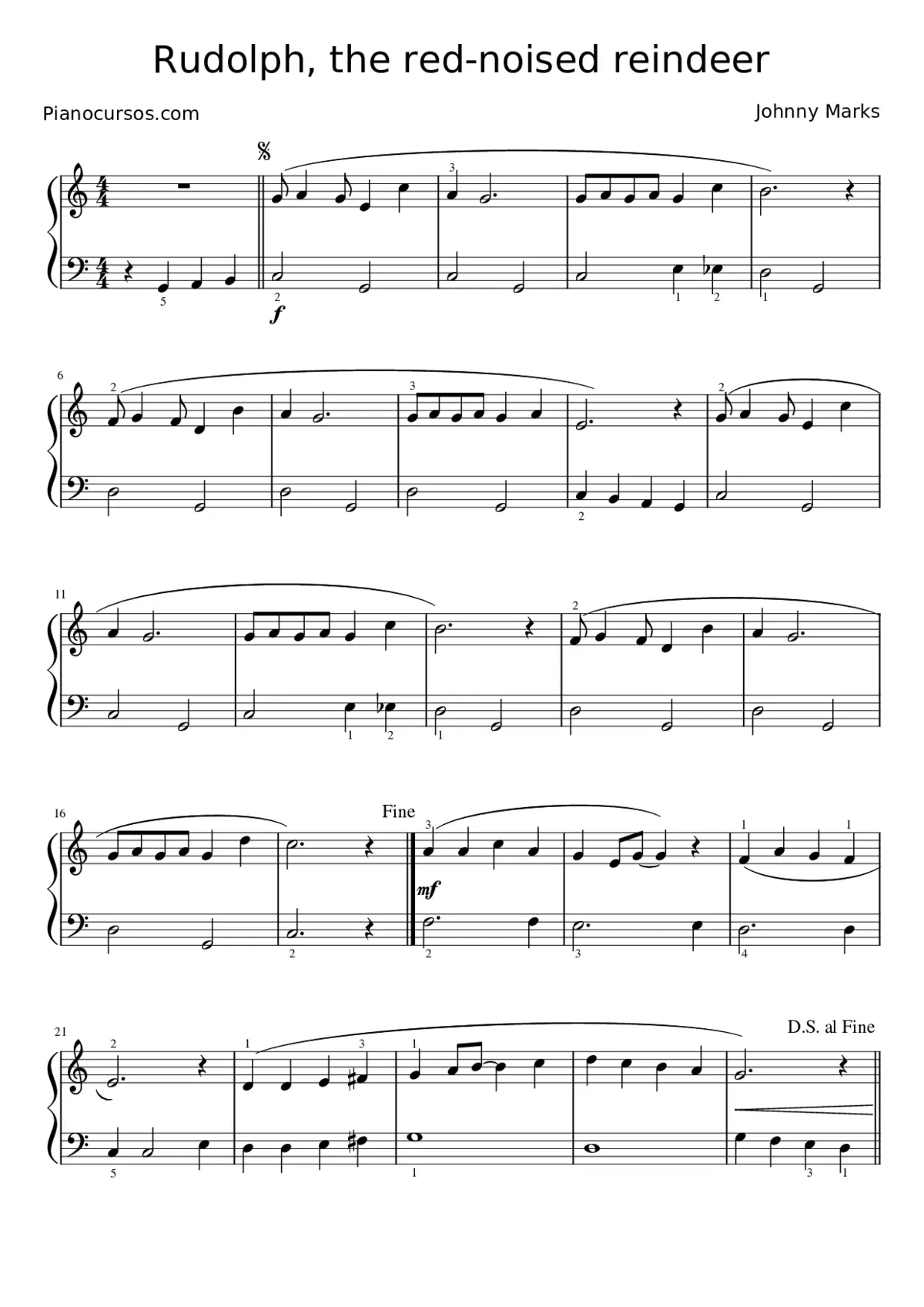 rudolph the red-nosed reindeer - Page 1