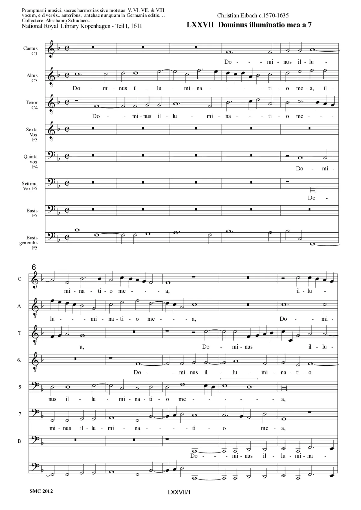 Dominus illuminatio mea - Page 1