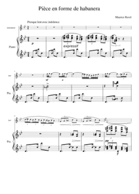 Pièce en forme de habanera