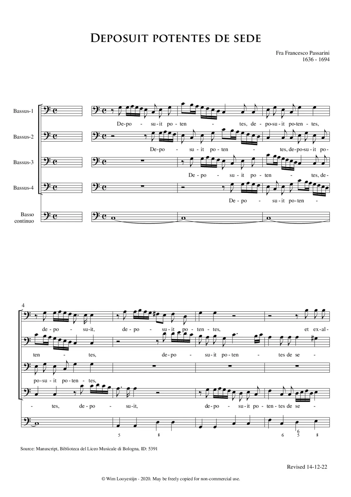 Deposuit potentes de sede - Page 1