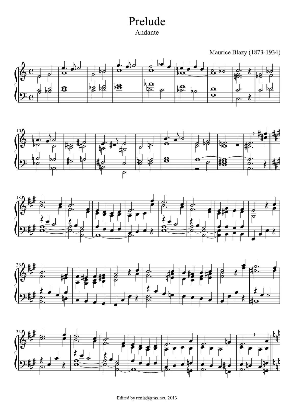 Trois préludes - Page 1