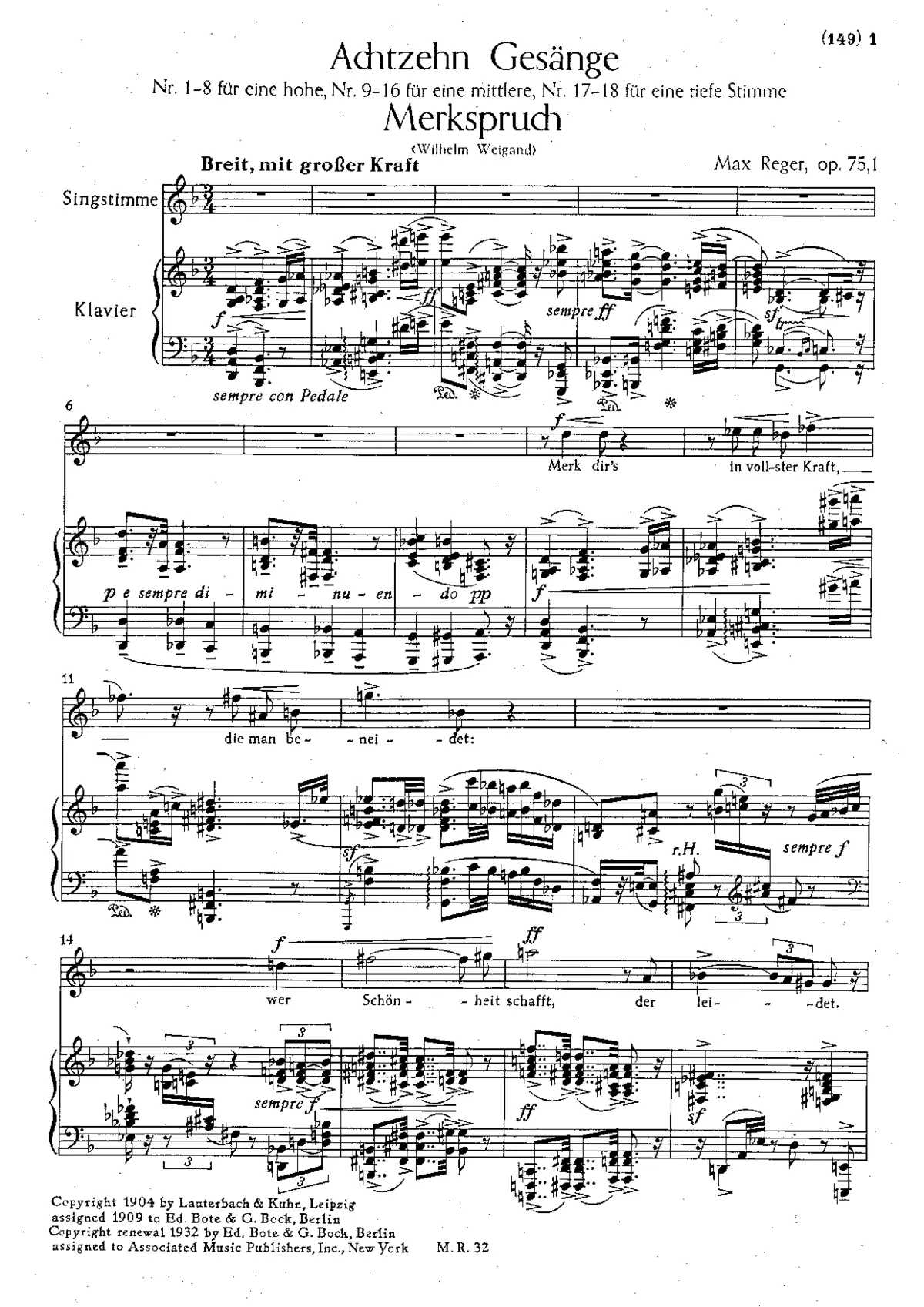 18 Lieder - Page 1